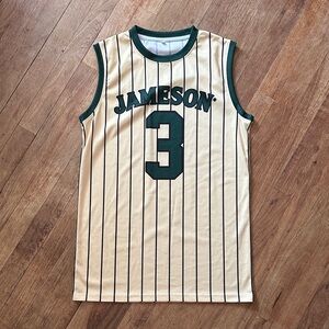 Jameson Men's Cream and Green Jersey - S